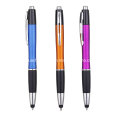 Caneta esferográfica colorida promocional com caneta stylus (S1167)
